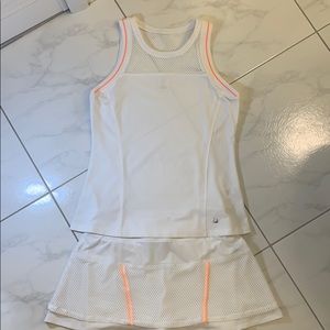 Tennis skirt & top set by Fila.  Size Medium.